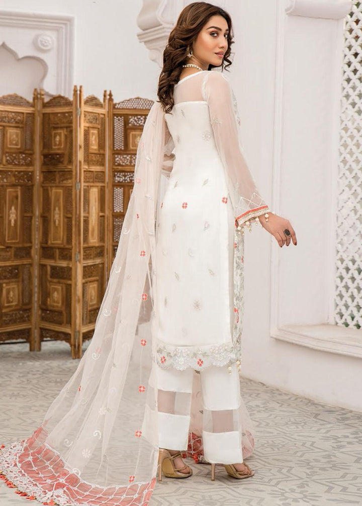 Maryam's Embroidered Chiffon Suit Unstitched 3 Piece MRM22-L25 Dress-35 - Luxury Collection