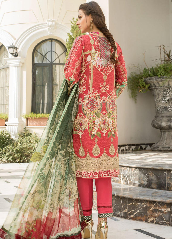 Maryam's Embroidered Lawn Suits Unstitched 3 Piece MRM21FL ML-101 - Summer Collection