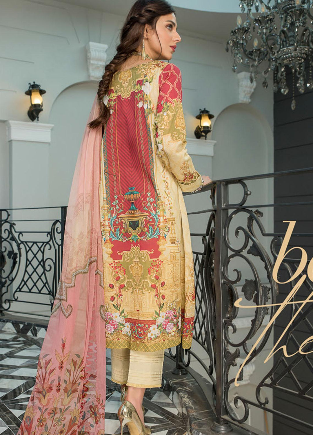 Maryam's Embroidered Lawn Suits Unstitched 3 Piece MRM21FL ML-103 - Summer Collection