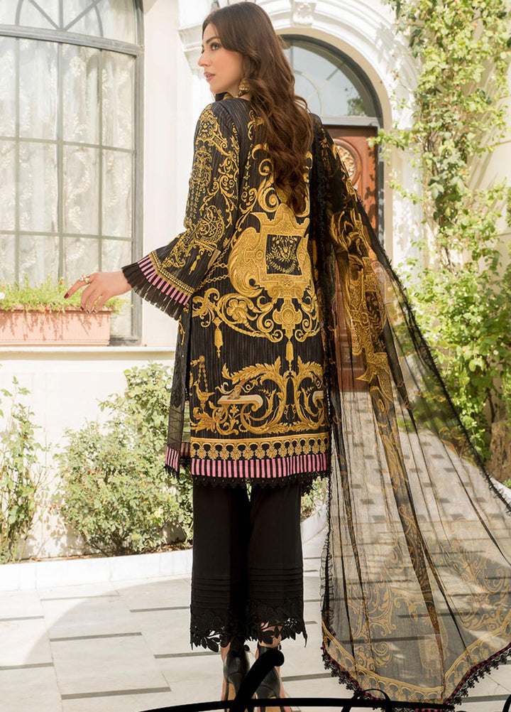 Maryam's Embroidered Lawn Suits Unstitched 3 Piece MRM21FL ML-104 - Summer Collection
