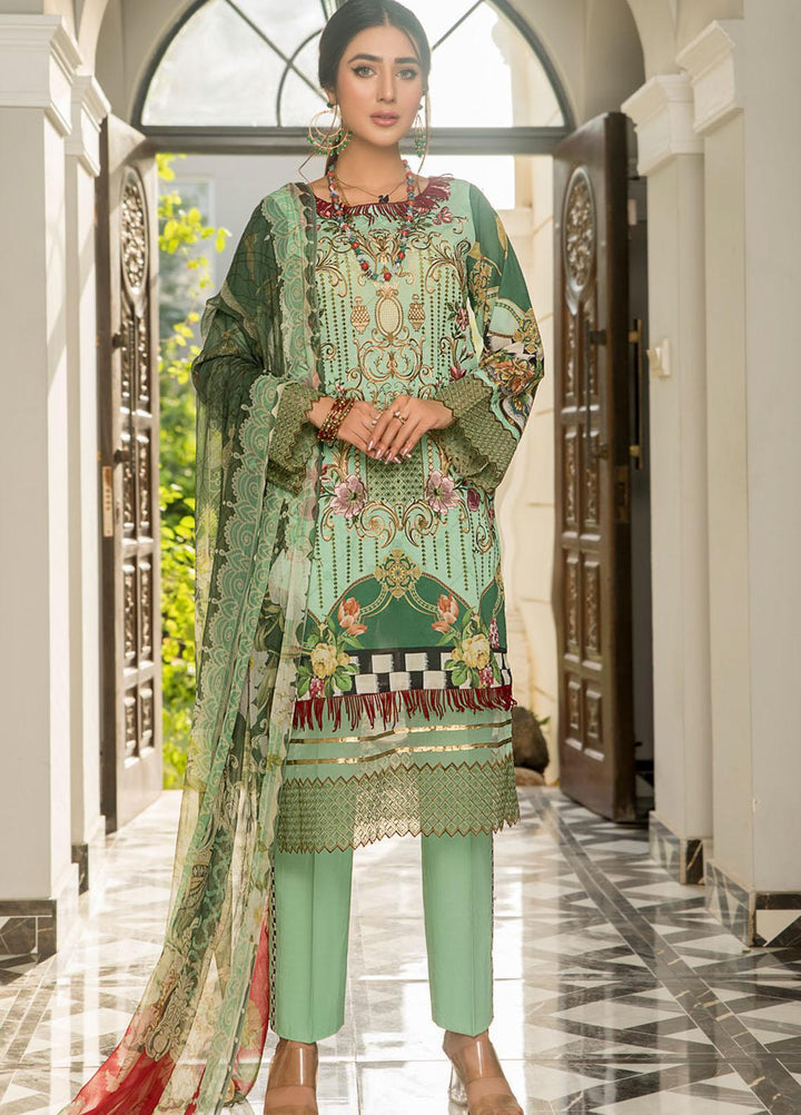 Maryam's Embroidered Lawn Suits Unstitched 3 Piece MRM21FL ML-110 - Summer Collection