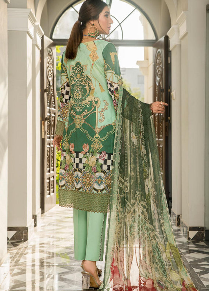 Maryam's Embroidered Lawn Suits Unstitched 3 Piece MRM21FL ML-110 - Summer Collection