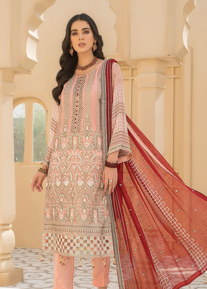 Maryam's Embroidered Chiffon Suits Unstitched 3 Piece MRM21PC D-07 - Luxury Collection