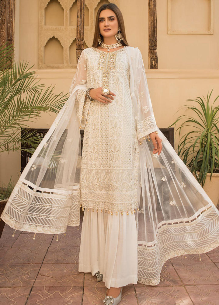 Maryam's Embroidered Chiffon Suits Unstitched 3 Piece MRM21PC D-08 - Luxury Collection