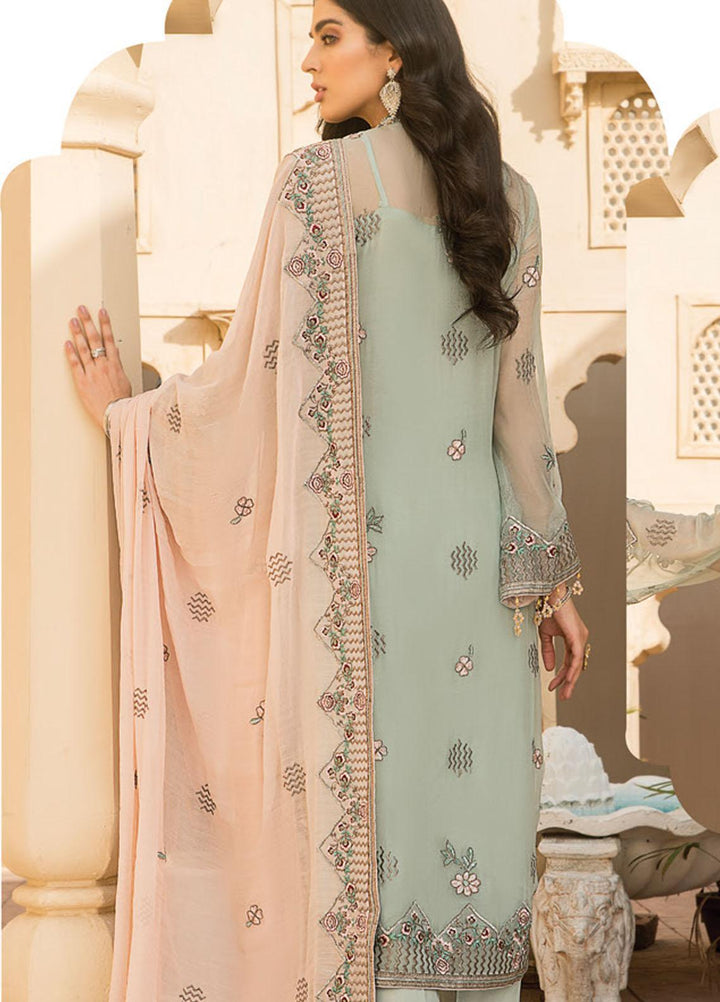 Maryam's Embroidered Chiffon Suits Unstitched 3 Piece MRM21PC D-11 - Luxury Collection