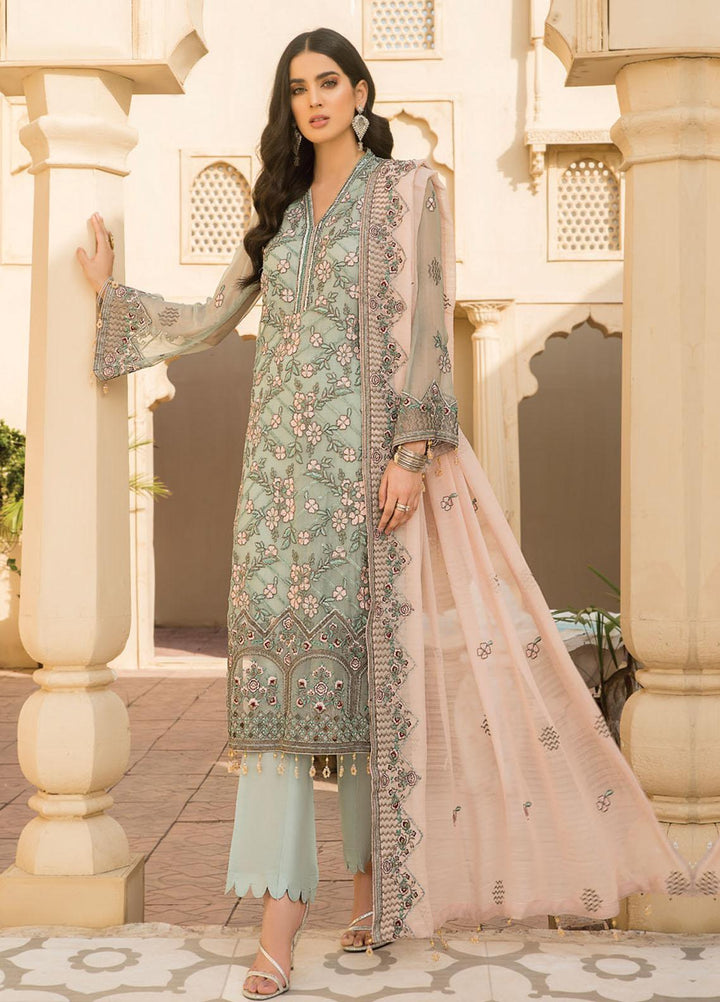 Maryam's Embroidered Chiffon Suits Unstitched 3 Piece MRM21PC D-11 - Luxury Collection
