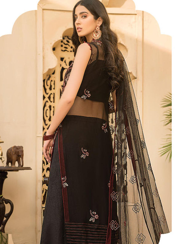 Maryam's Embroidered Chiffon Suits Unstitched 3 Piece MRM21PC D-12 - Luxury Collection