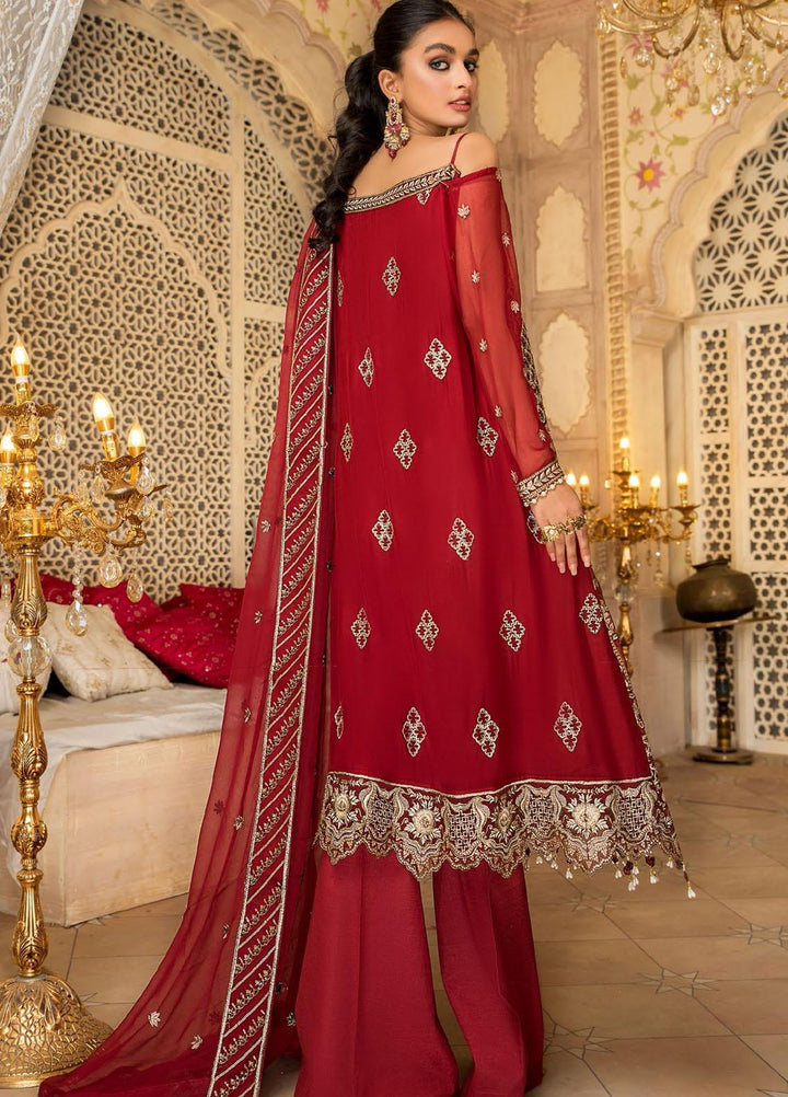 Maryam's Embroidered Chiffon Suits Unstitched 3 Piece MRM21PF-9 D-501 - Formals Collection