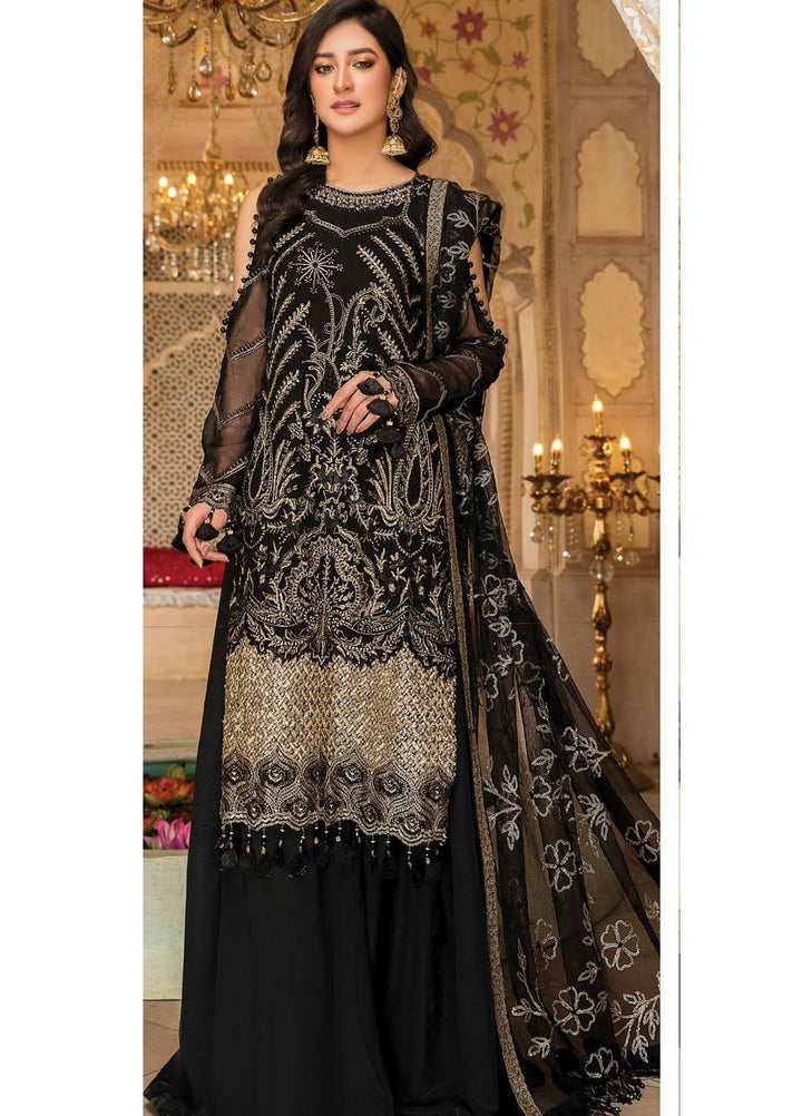 Maryam's Embroidered Chiffon Suits Unstitched 3 Piece MRM21PF-9 D-506 - Formals Collection