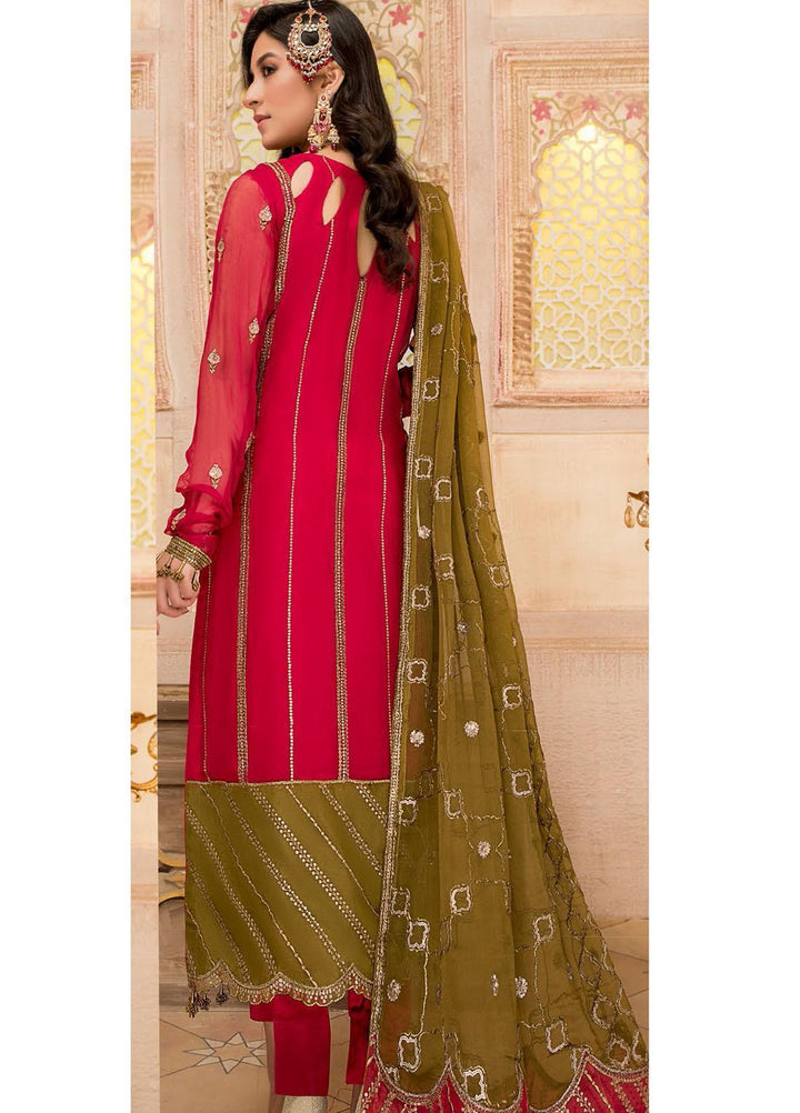 Maryam's Embroidered Chiffon Suits Unstitched 3 Piece MRM21PF-9 D-507 - Formals Collection