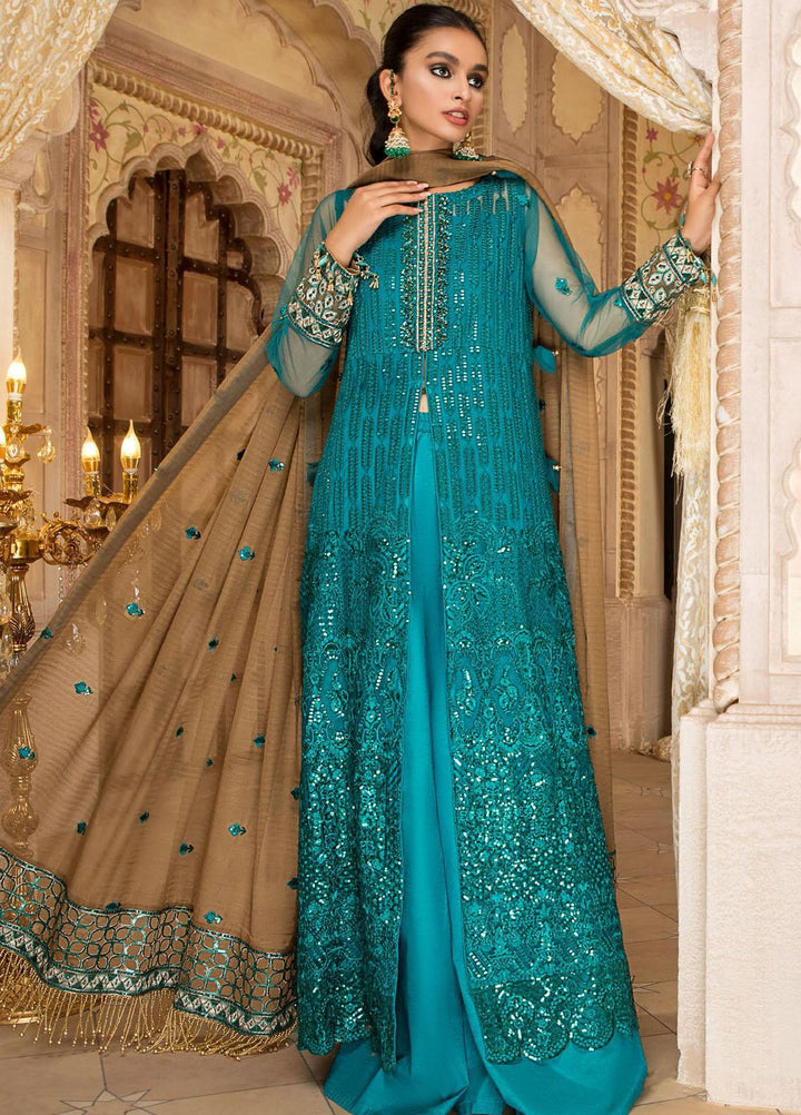 Maryam's Embroidered Chiffon Suits Unstitched 3 Piece MRM21PF-9 D-508 - Formals Collection