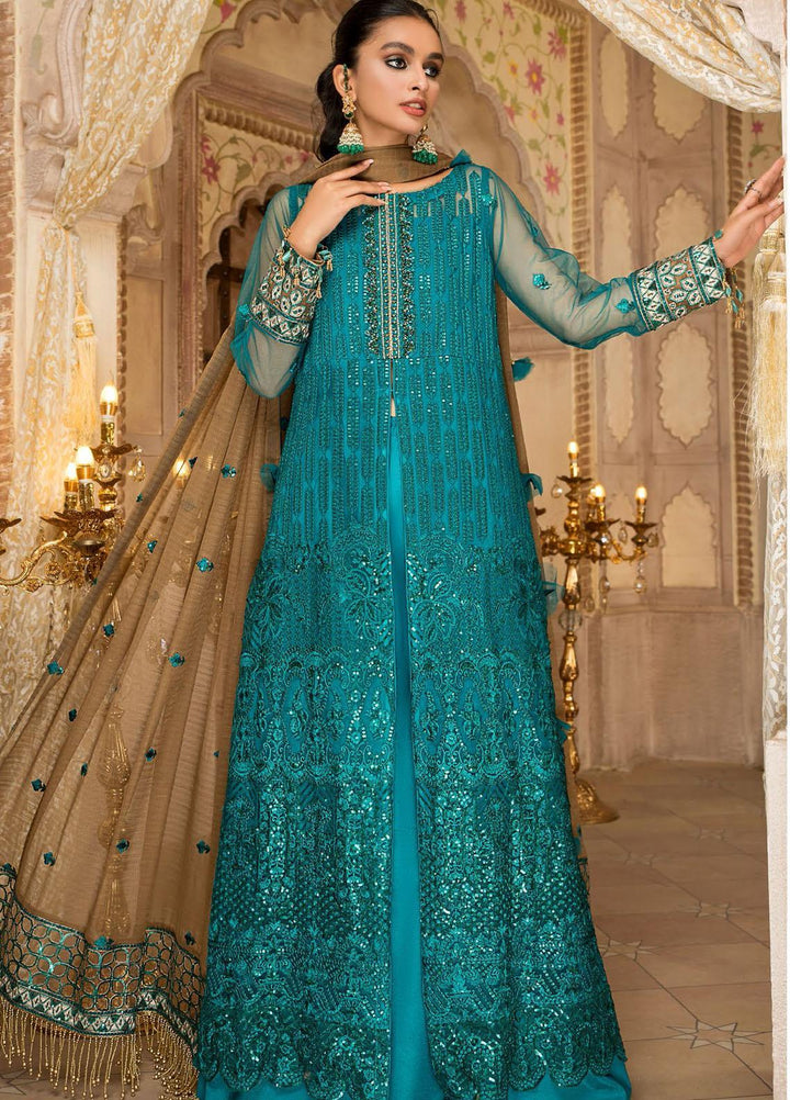 Maryam's Embroidered Chiffon Suits Unstitched 3 Piece MRM21PF-9 D-508 - Formals Collection