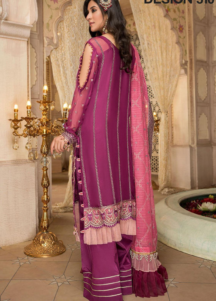 Maryam's Embroidered Chiffon Suits Unstitched 3 Piece MRM21PF-9 D-510 - Formals Collection