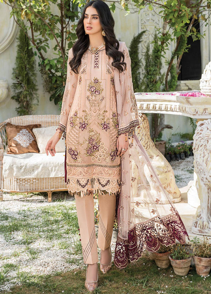 Maryam's Embroidered Chiffon Suits Unstitched 3 Piece MRM21-L8 185 - Luxury Collection
