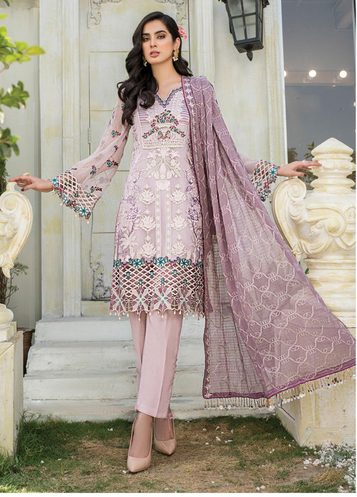 Maryam's Embroidered Chiffon Suits Unstitched 3 Piece MRM21-L8 187 - Luxury Collection