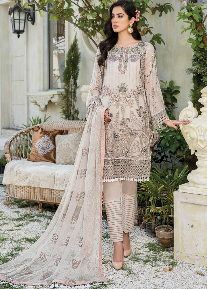 Maryam's Embroidered Chiffon Suits Unstitched 3 Piece MRM21-L8 189 - Luxury Collection