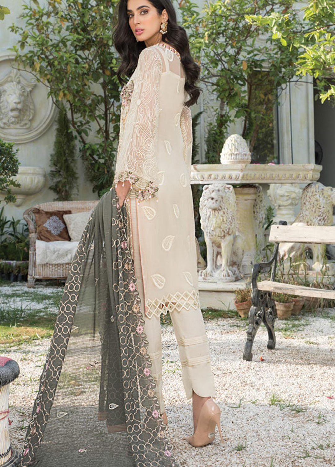 Maryam's Embroidered Chiffon Suits Unstitched 3 Piece MRM21-L8 192 - Luxury Collection