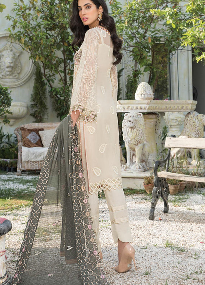 Maryam's Embroidered Chiffon Suits Unstitched 3 Piece MRM21-L8 192 - Luxury Collection
