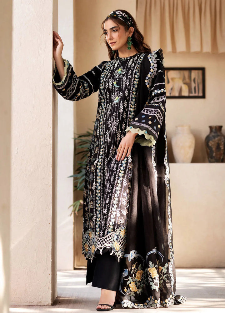 Maryam Hussain Embroidered Lawn Suit Unstitched 3 Piece MH25LL D-03 Dawn - Summer Collection