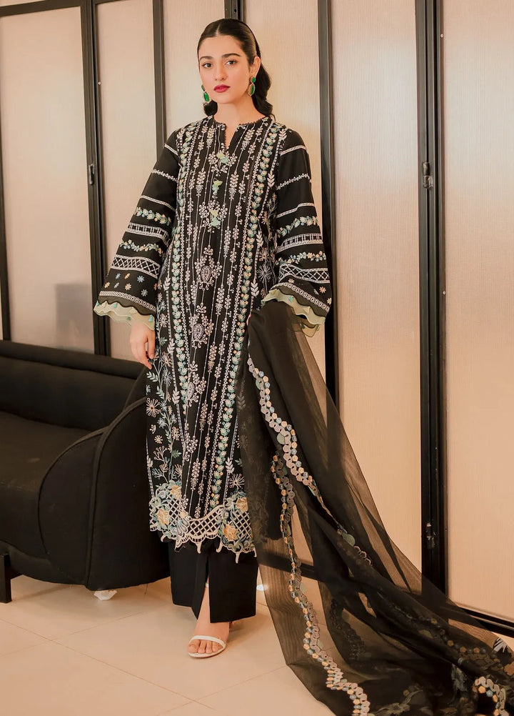 Maryam Hussain Embroidered Lawn Suit Unstitched 3 Piece MH25LL D-03 Dawn - Summer Collection