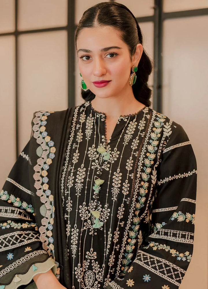 Maryam Hussain Embroidered Lawn Suit Unstitched 3 Piece MH25LL D-03 Dawn - Summer Collection