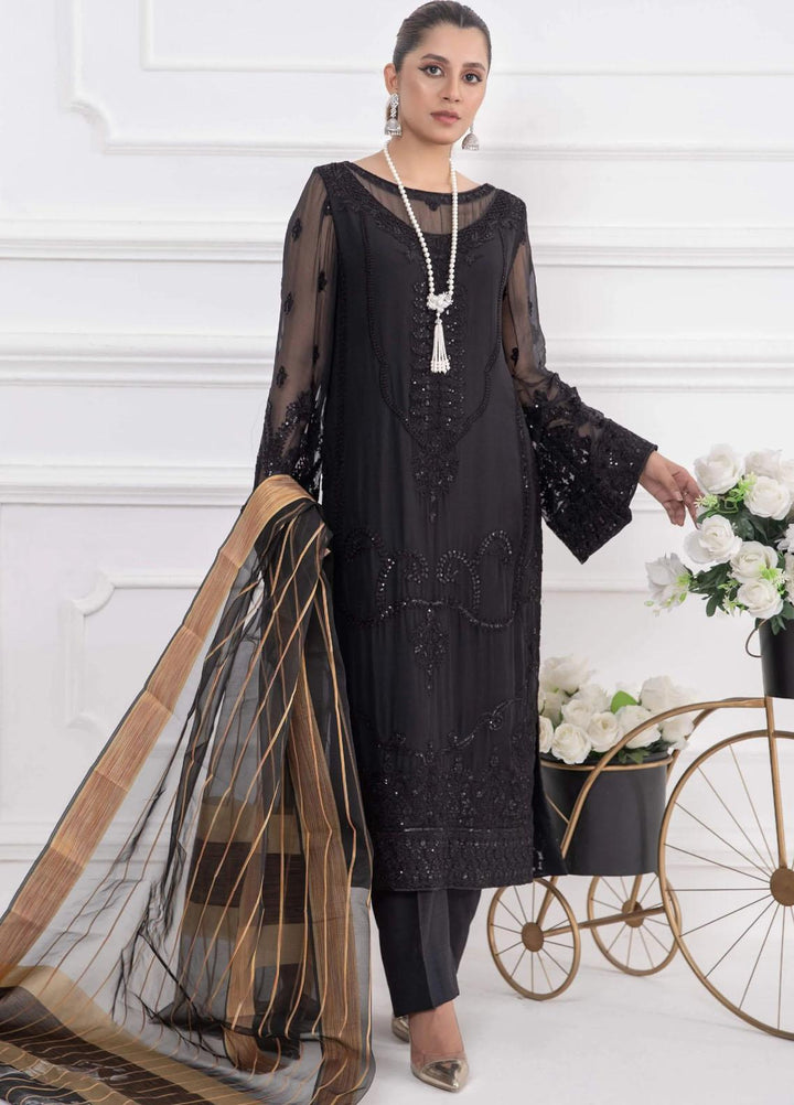 Maryum N Maria Luxury Pret Embroidered Organza 3 Piece Suit Mp-109