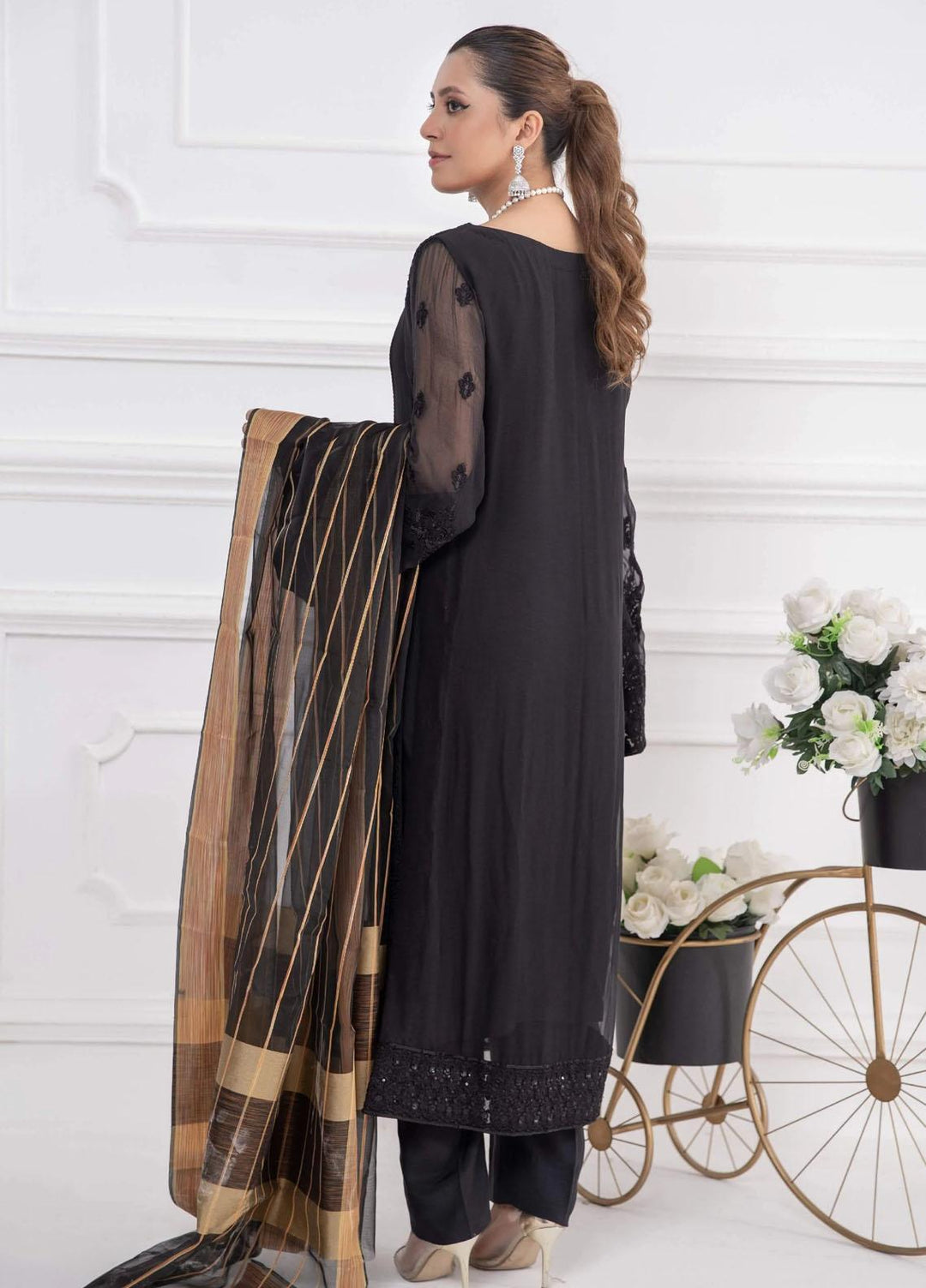 Maryum N Maria Luxury Pret Embroidered Organza 3 Piece Suit Mp-109