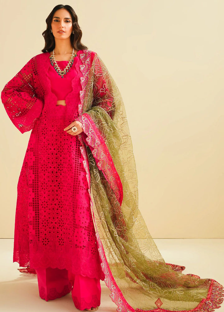 Maryum N Maria Embroidered Lawn Suit Unstitched 3 Piece MNM24E MS24586 Yasmin - Eid Luxury Collection