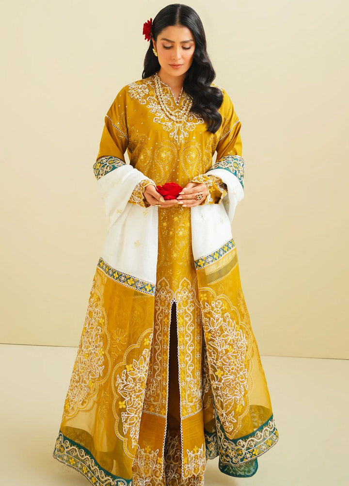 Maryum N Maria Embroidered Lawn Suit Unstitched 3 Piece MNM24E MS24587 Sarah - Eid Luxury Collection