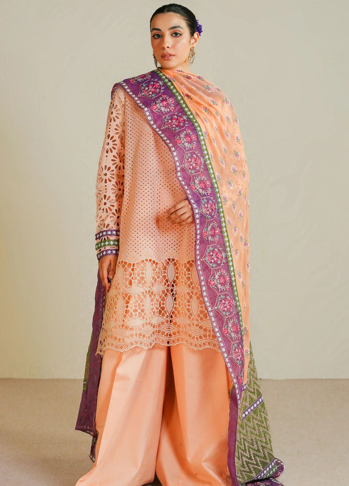 Maryum N Maria Embroidered Lawn Suit Unstitched 3 Piece MNM24E MS24588 Roheen - Eid Luxury Collection