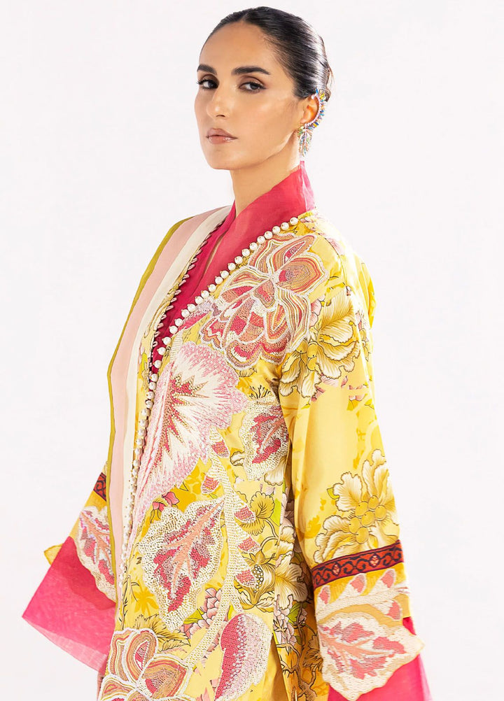 Maryum N Maria Embroidered Lawn Suit Unstitched 3 Piece MNM24E MS24592 Zohreh - Eid Luxury Collection