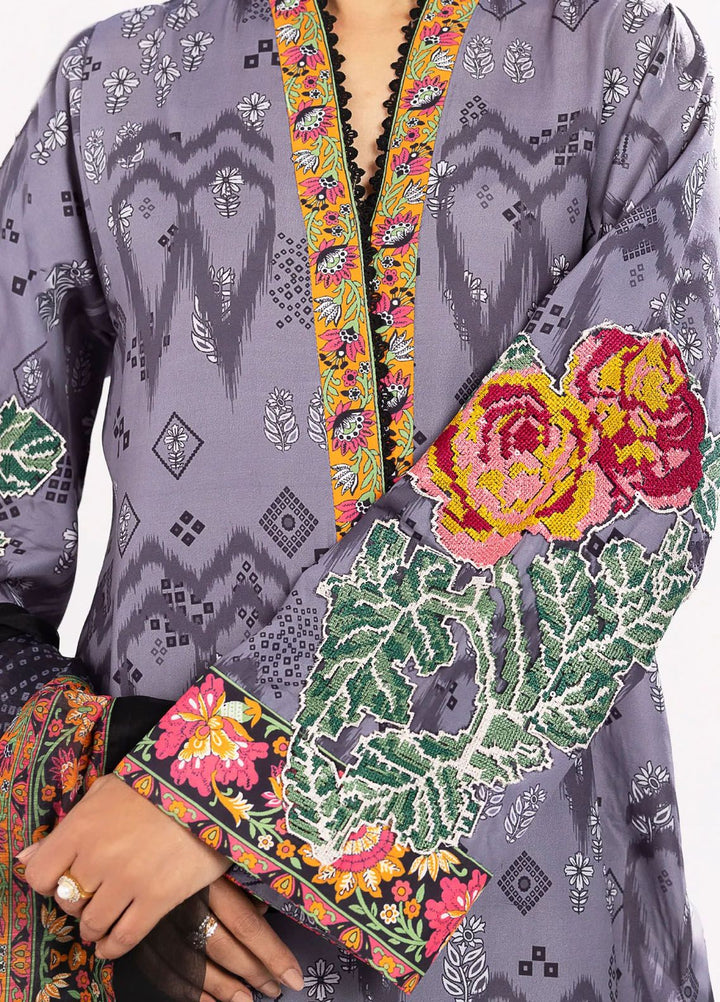 Maryum N Maria Embroidered Lawn Suit Unstitched 3 Piece MNM24E MS24594 Nazm - Eid Luxury Collection