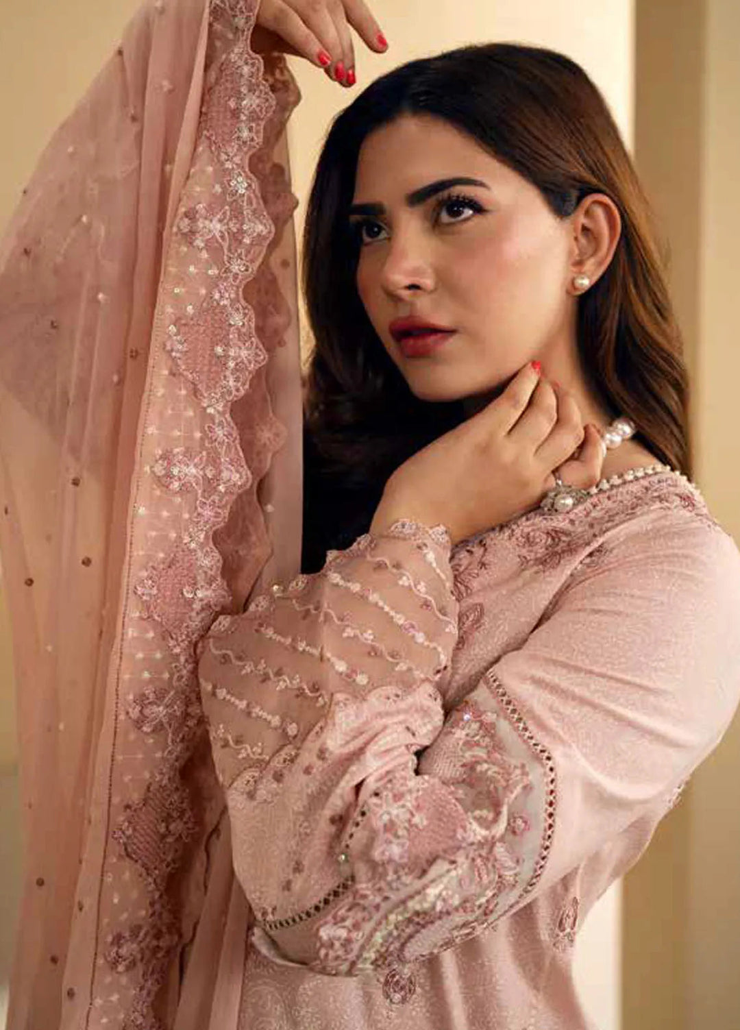 Maryum N Maria Embroidered Lawn Suit Unstitched 3 Piece MNM24EA Alyona - Luxury Collection