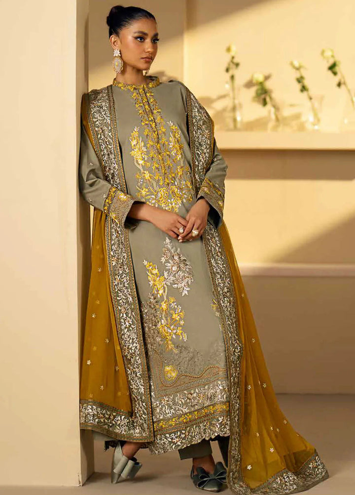 Maryum N Maria Embroidered Lawn Suit Unstitched 3 Piece MNM24EA Rada - Luxury Collection