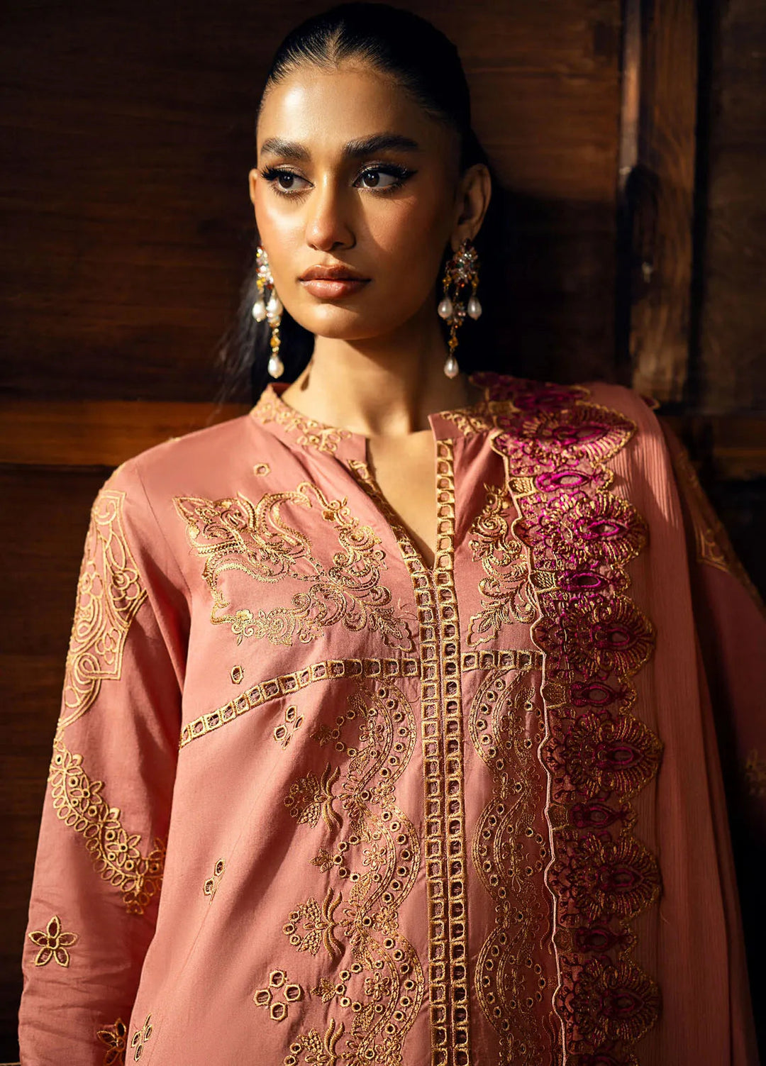 Maryum N Maria Embroidered Lawn Suit Unstitched 3 Piece MNM24EA Varya - Luxury Collection