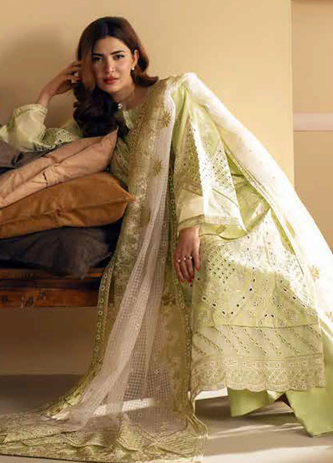 Maryum N Maria Embroidered Lawn Suit Unstitched 3 Piece MNM24EA Yulia - Luxury Collection