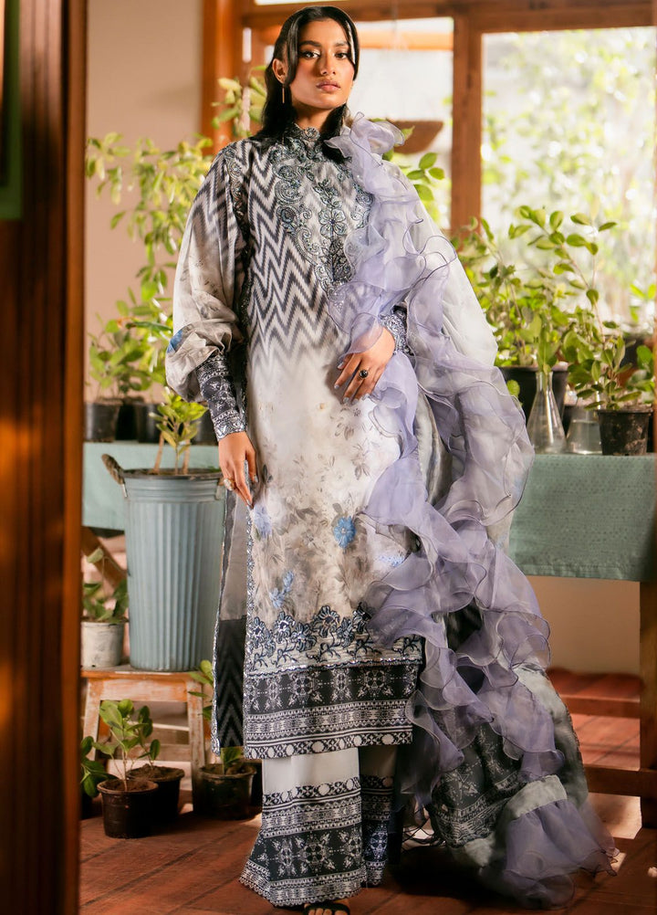 Maryum N Maria Embroidered Lawn Suit Unstitched 3 Piece MNM24LL2 MS24577 Sara - Luxury Summer Collection