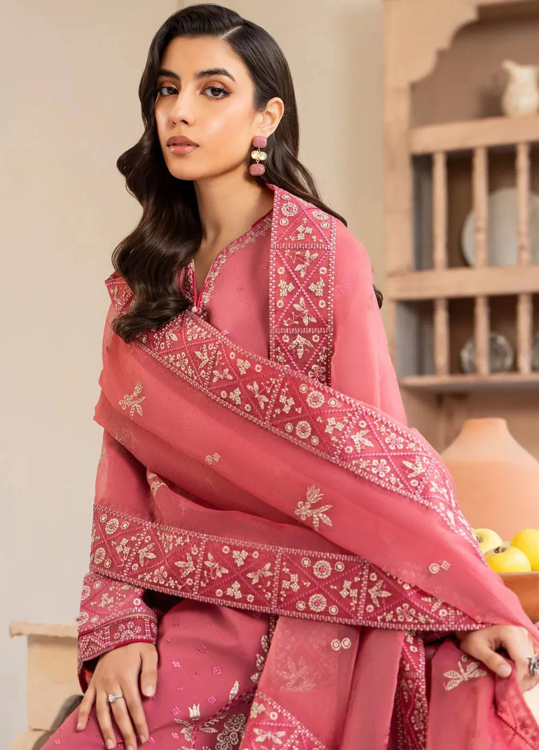Maryum N Maria Embroidered Lawn Suit Unstitched 3 Piece MNM25LL MS50118 Adra - Summer Collection