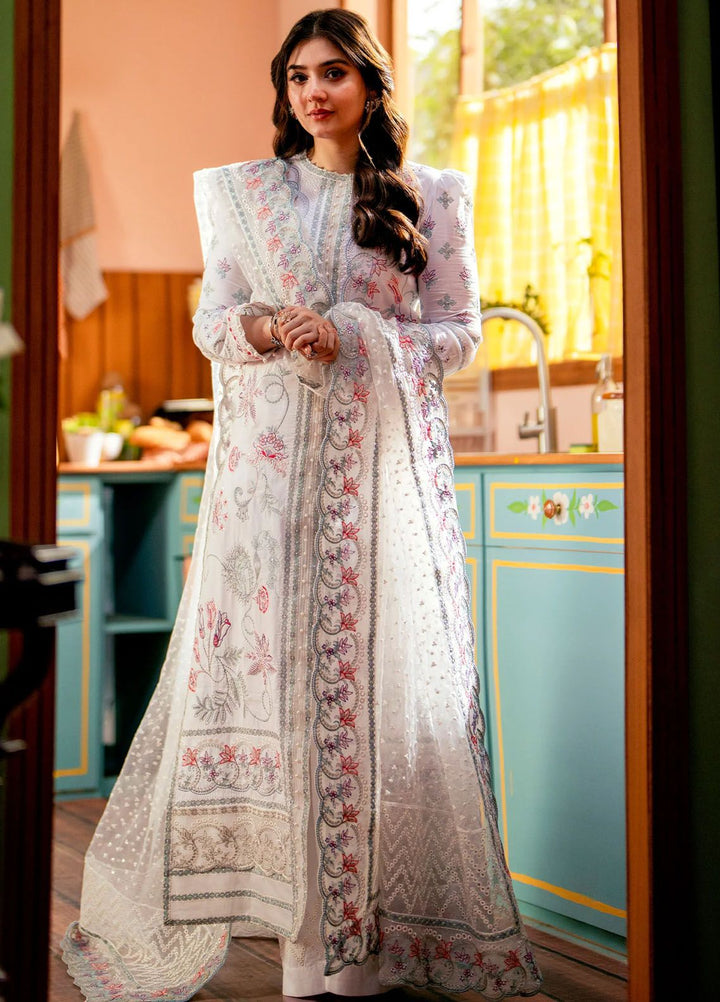 Maryum N Maria Embroidered Lawn Suits Unstitched 3 Piece MNM24LL MS24-554 Fatin - Summer Collection