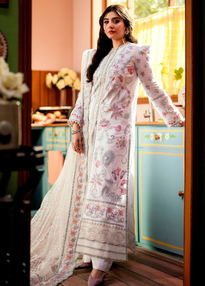 Maryum N Maria Embroidered Lawn Suits Unstitched 3 Piece MNM24LL MS24-554 Fatin - Summer Collection