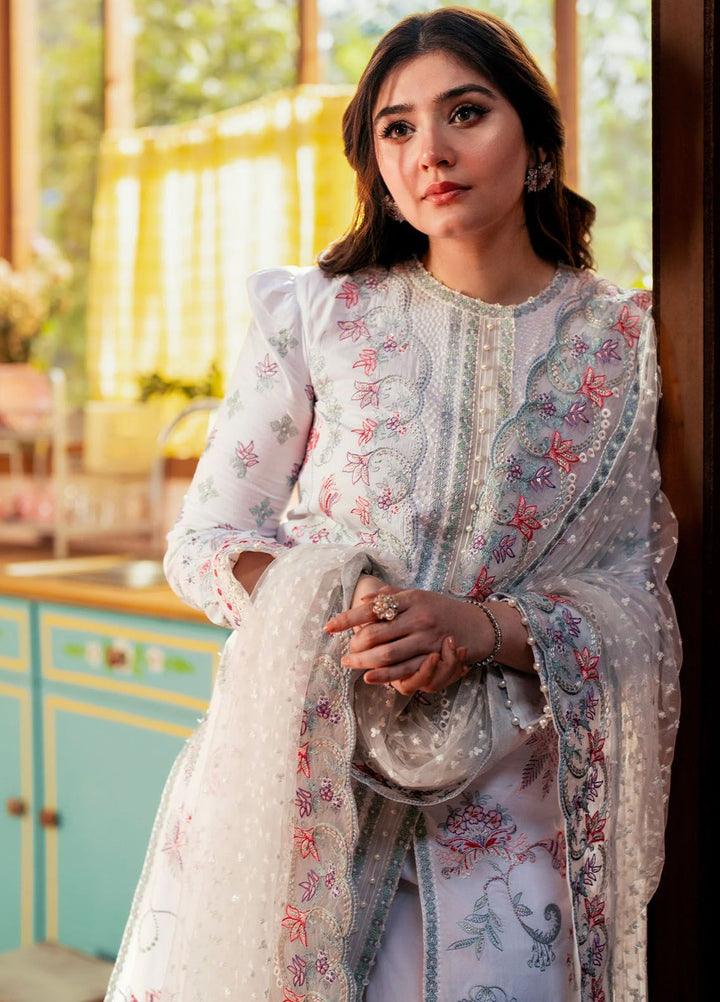 Maryum N Maria Embroidered Lawn Suits Unstitched 3 Piece MNM24LL MS24-554 Fatin - Summer Collection