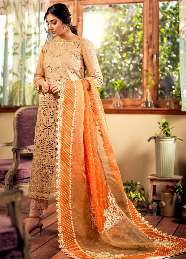 Maryum N Maria Embroidered Lawn Suits Unstitched 3 Piece MNM24LL MS24-567 Nora - Summer Collection