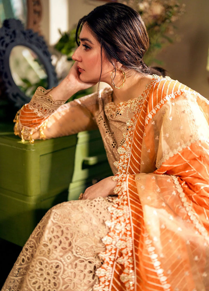 Maryum N Maria Embroidered Lawn Suits Unstitched 3 Piece MNM24LL MS24-567 Nora - Summer Collection