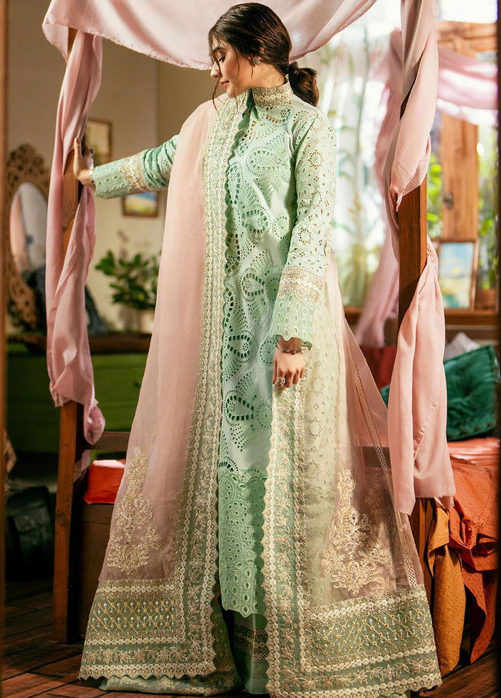 Maryum N Maria Embroidered Lawn Suits Unstitched 3 Piece MNM24LL MS24-568 Rawiya - Summer Collection