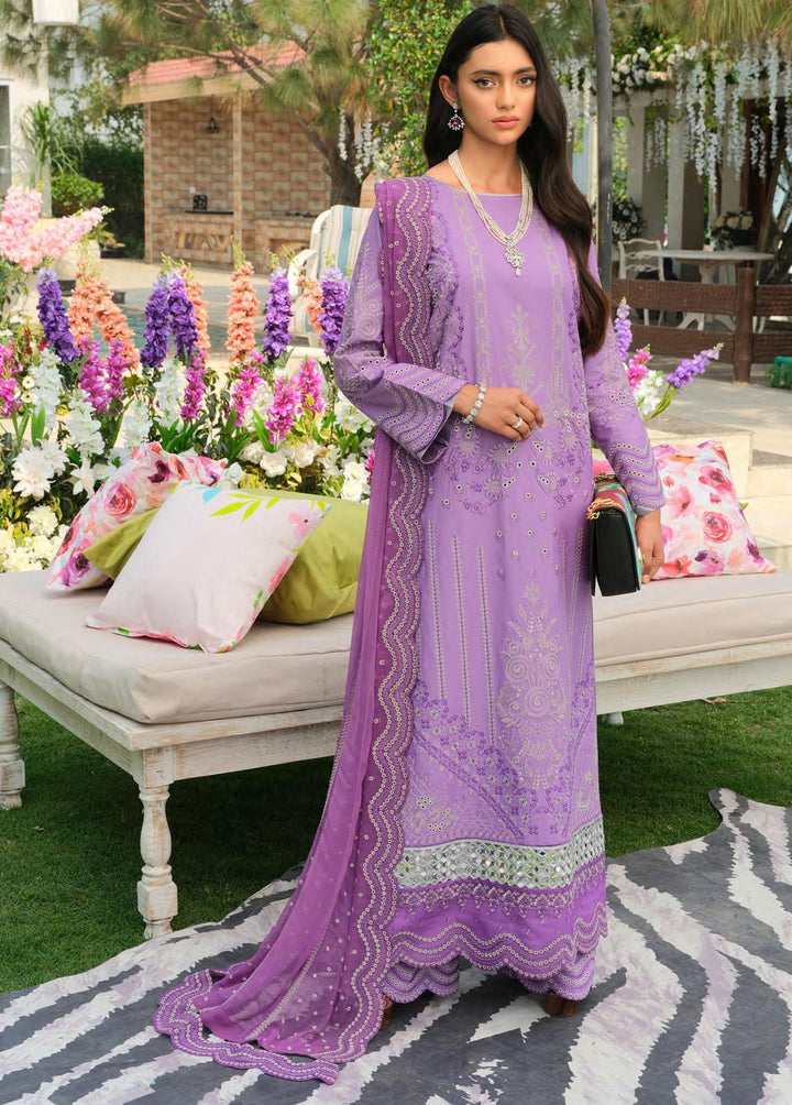 Maryum N Maria Embroidered Lawn Suits Unstitched 3 Piece MNM22FL MLFD-040 Isabel - Luxury Collection