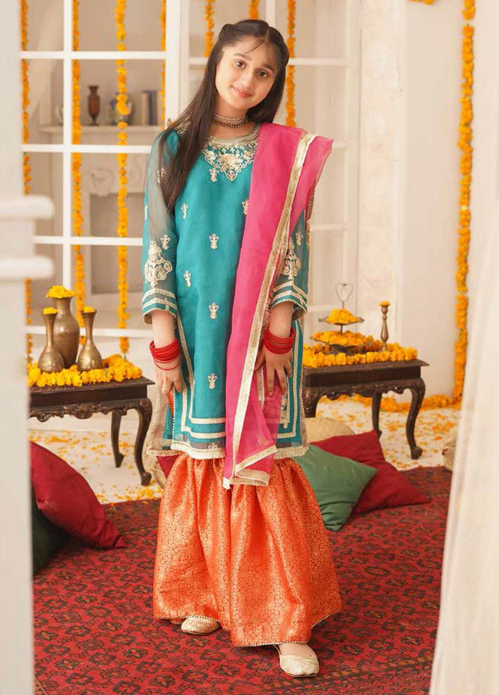 Maryum N Maria Organza Embroidered 3 Piece Suit for Girls - MNM21K MKD 15