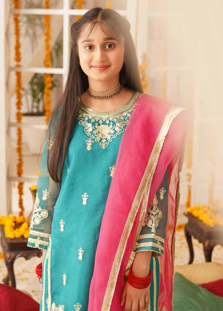 Maryum N Maria Organza Embroidered 3 Piece Suit for Girls - MNM21K MKD 15