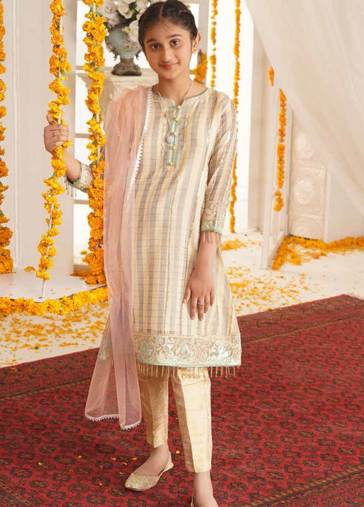 Maryum N Maria Organza Embroidered 3 Piece Suit for Girls - MNM21K MKD 19