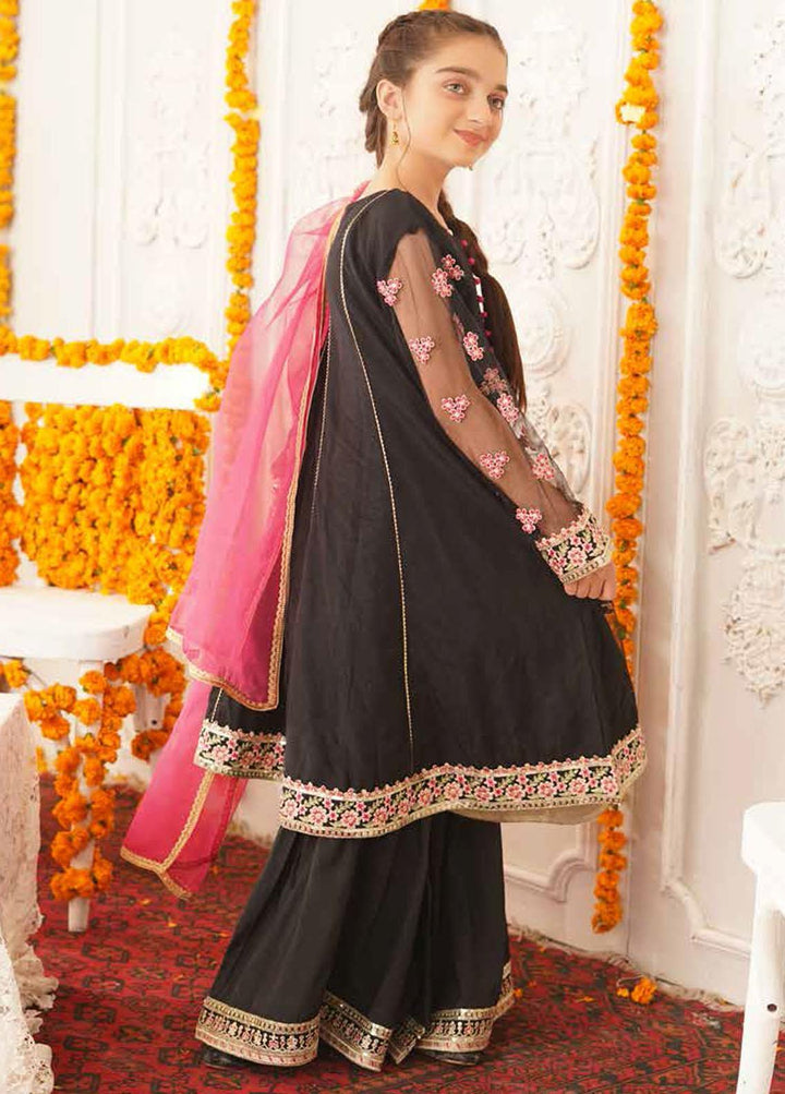 Maryum N Maria Net Embroidered 3 Piece Suit for Girls - MNM21K MKF 08