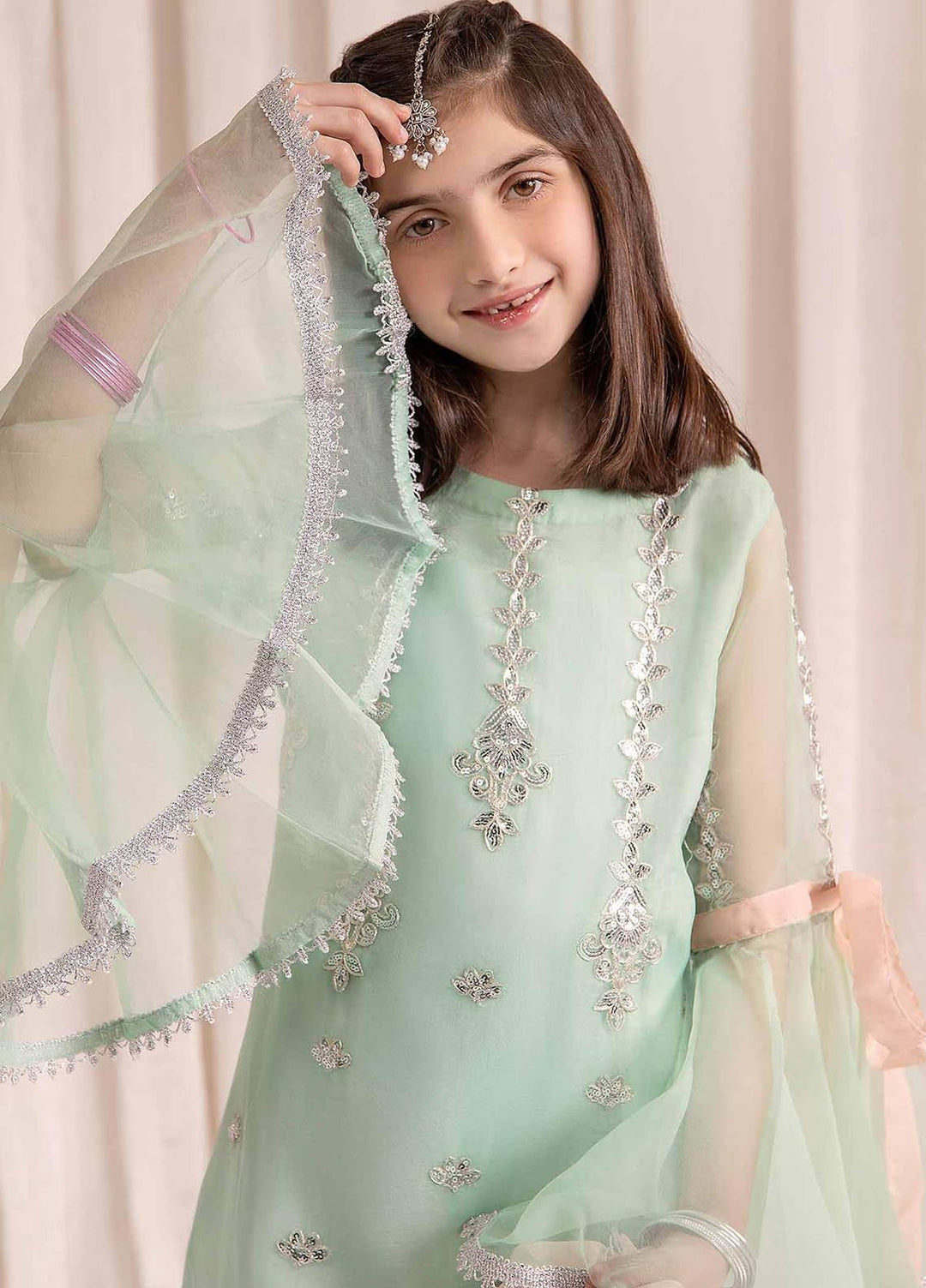 Maryum N Maria Organza Festive Pret 3 Piece Dress for Girls -  MNM23LDL MKD0032